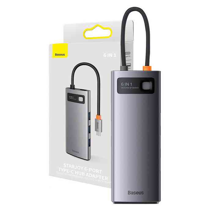 Baseus Starjoy 6 in 1 Type-C Hub Adapter